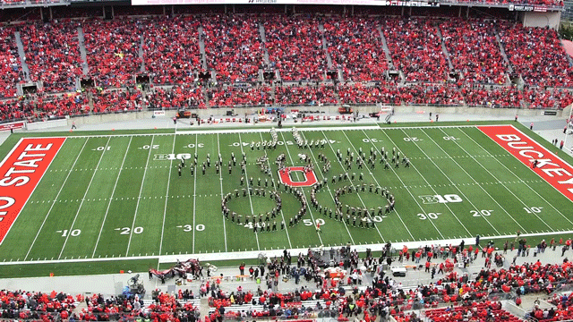 The Ohio State Marching Band Does Classic Rock!!!