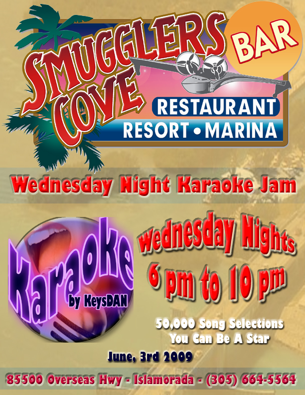 2009-06-03 Smuggler's Cove Karaoke Jam Wednesdays 6pm to 10pm Islamorada Florida Keys