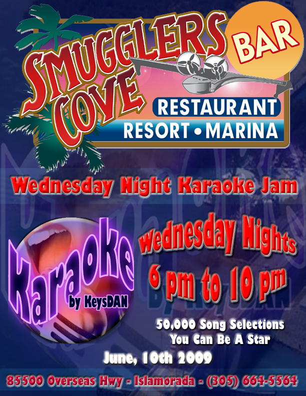 2009-06-10 Smuggler's Cove Karaoke Jam Wednesdays 6pm to 10pm Islamorada Florida Keys