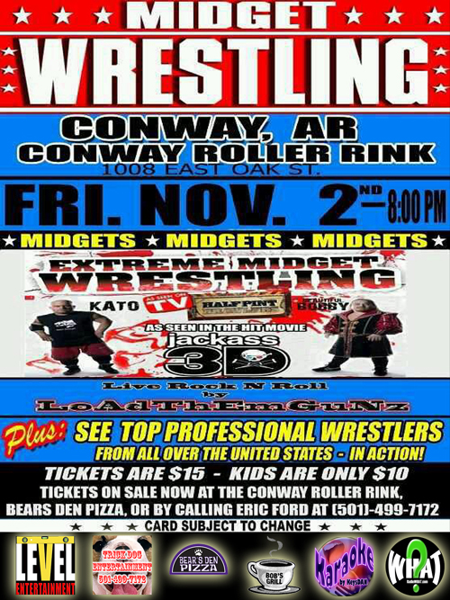 2012-11-02 Midget Wrestling Conway Roller Rink 1008 E Oak St Conway Arkansas