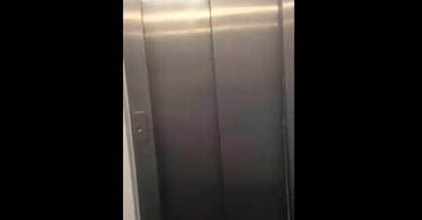 9 drunk students stuck in an elevator so they decide to....