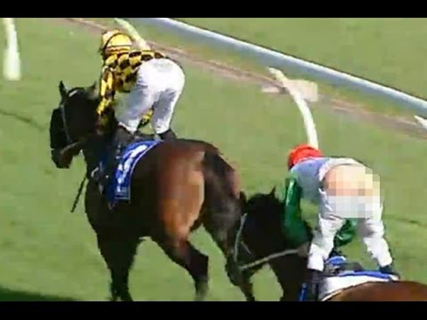 A Jockey's Pants Fell Down in the Middle of a Horse Race!