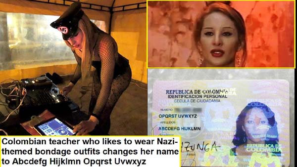 Colombian woman changes her name to 'Abcdefg Hijklmn Opqrst Uvwxyz'