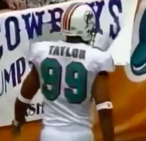 Former Dolphin Jason Taylor Owns this Fan's Sign