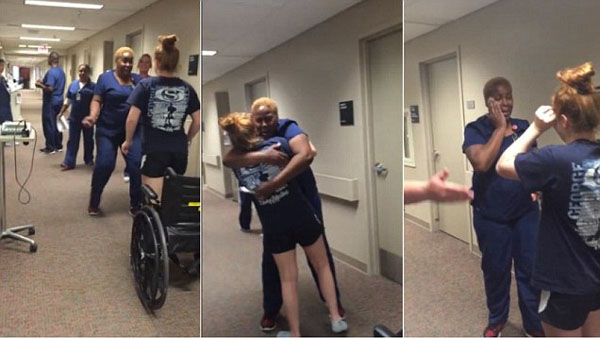 Girl Who Was Paralyzed Surprises Her Nurse by Standing Up Out of Her Wheelchair