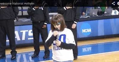 I LOVE THIS! Blind Autistic Girl KILLS The National Anthem!