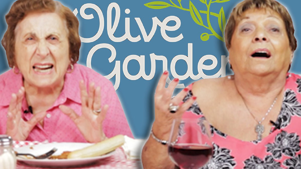 Italian Grandmas Try Olive Garden For The First Time