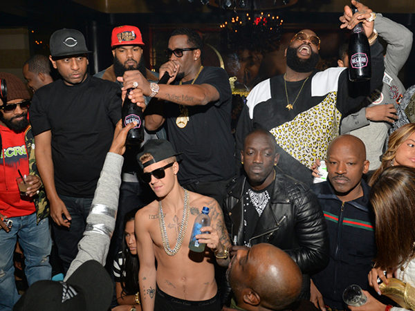 PHOTOS: Justin Bieber parties with Rick Ross and more for Diddy's Tequila Bash