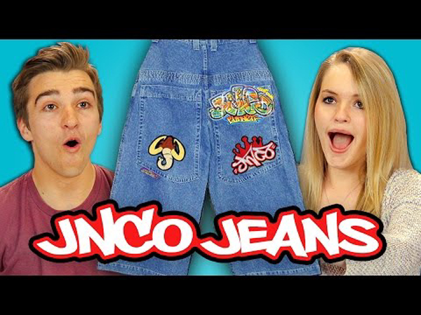 TEENS REACT TO 90s FASHION - JNCO JEANS