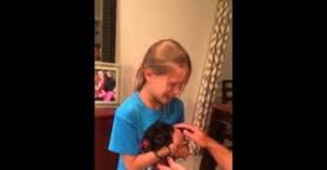 Watch: 8-year-old girl breaks down when getting a dog!?