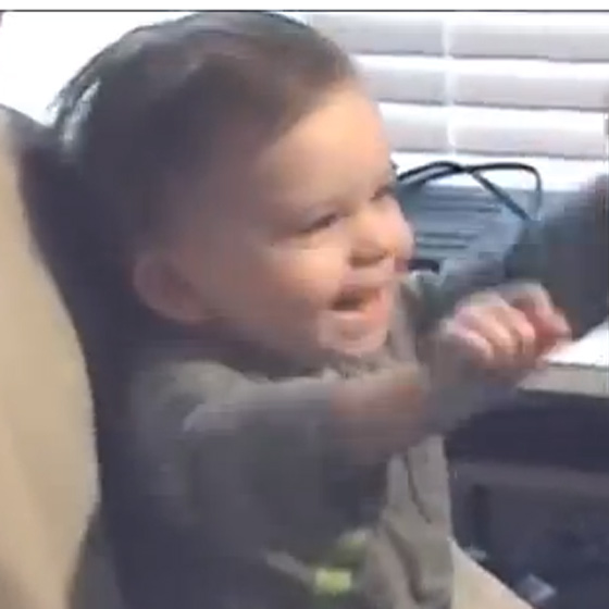 WATCH: Baby has priceless reaction to watching Superman fly for the first time