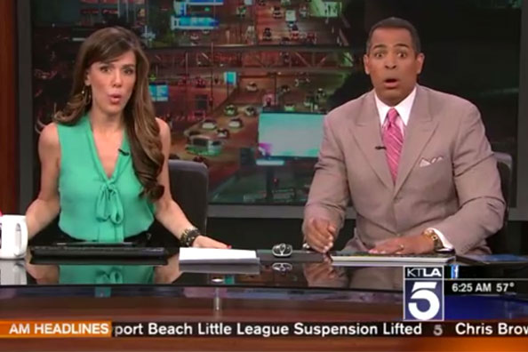 WATCH: Earthquake hits in the middle of a news broadcast