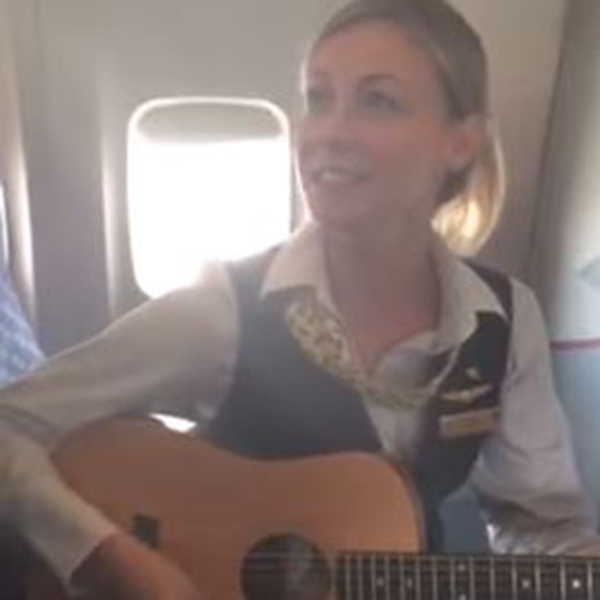WATCH: Flight Attendant Amazingly Covers Lorde's 'Royals' In-Flight
