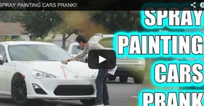 WATCH: Spray Paint Prank