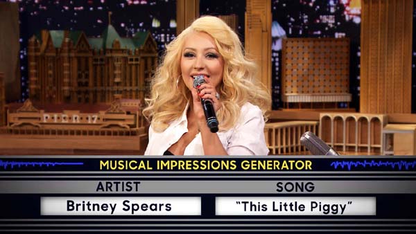 Wheel of Musical Impressions with Christina Aguilera